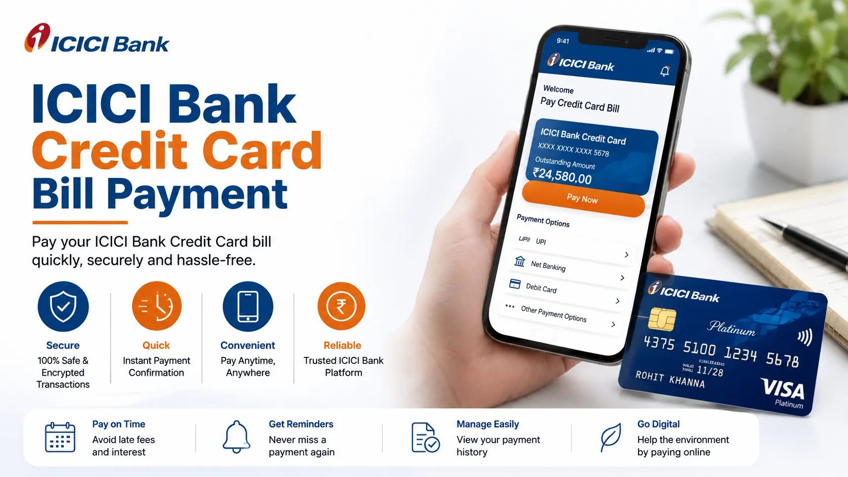 ICICI Bank Credit Card Bill Payment