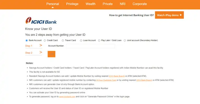ICICI Official Website