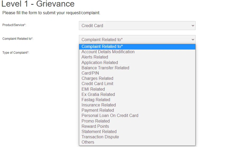 ICICI Bank Customer Grievance Redressal