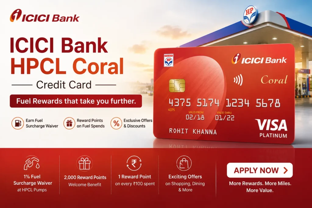 ICICI Bank HPCL Coral Credit Card