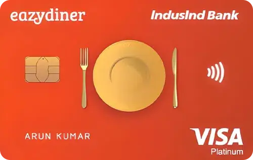 EazyDiner IndusInd Platinum Credit Card
