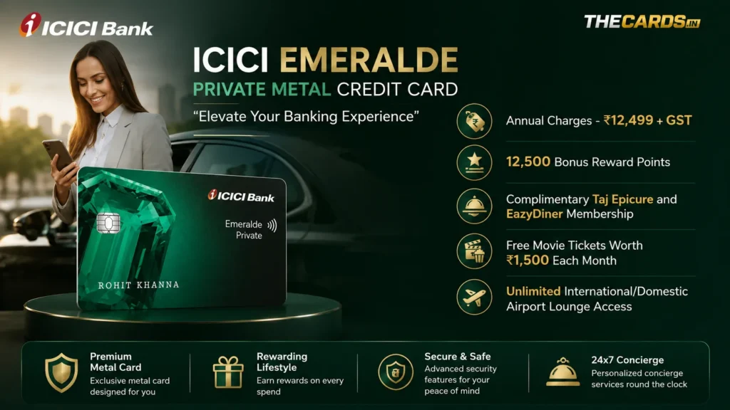ICICI Bank Emeralde Private Metal Credit Card