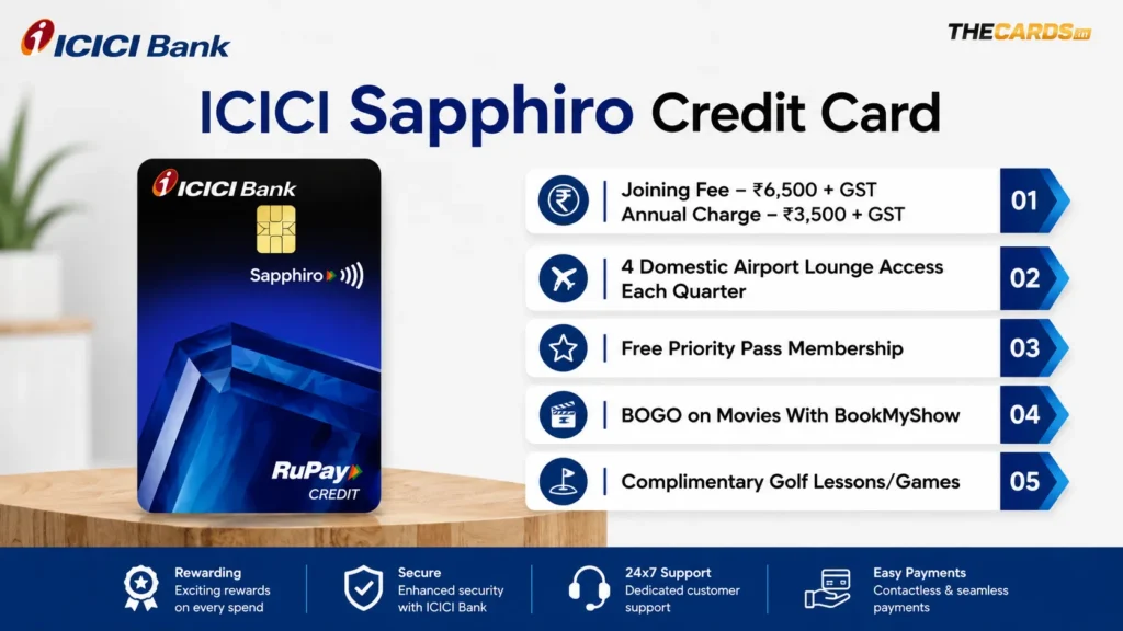 ICICI Bank Sapphiro Credit Card