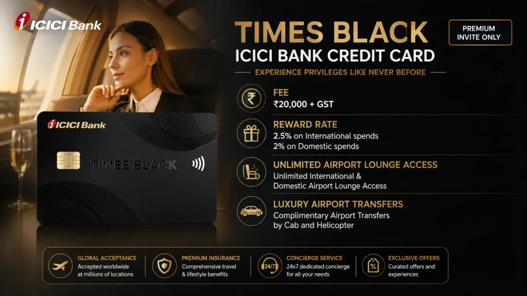 Times Black ICICI Bank Credit Card